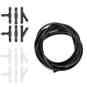 Qp5108 Dwarfoo Windshield Washer Hose Kit 4 Meter Fluid With 12 Pcs Connec