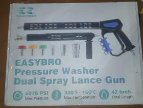 Ez20-2 Easybro Pressure Washer Dual Lance Gun Spray Wand With Adjus