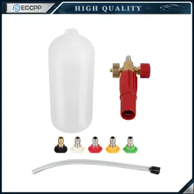 E18012cp217s Eccpp Heavy Duty Foam Cannon Professional Car Wash Pressure Washer 1/4 Inch 5 Nozzle Tips