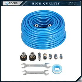 E18013cp218s Eccpp 5800 Psi Pressure Washer Sewer Jet Kit 100ft 1/4 Inch Upgraded Pu Hose Blue New