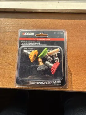 99944100703 Echo 99944100707 Oem Pressure Washer Spray Tips. 5 Tips Included. New. Unopened.