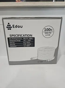 Edou 781621276516 1/4 Inch 100ft 5800psi For Pressure Washer Hose Sewer Jetter Kit Power High Quality