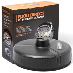 Edou-000078-fba Edou Direct Pressure Washer Surface Cleaner - Heavy-duty Plastic 15ftft Black
