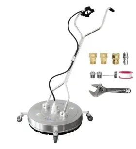 Edou24 Edou Sc024 Inch Direct Dual Handle Pressure Washer Surface Cleaner With Wheels 4500 Psi