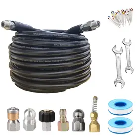 Eopdgir 361159879675 150 Ft Sewer Jetter Kit For Pressure Washer Nozzles Drain Cl