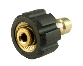 Erie Tools 843824117208 Pressure Washer Twist Connect M22 X 3/8 Inch Quick Disconnect Plug 4500psi High P