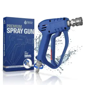 Essential Washer 060819220490 Pistola Corta Para Lavadora A Presion Con Giratorio De Acero Inoxidable