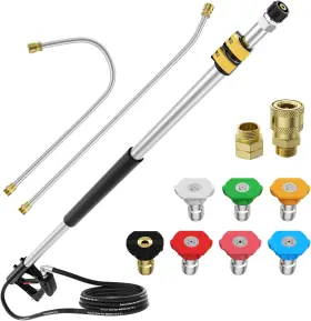 Eveage 705353637995 Pressure Washer Wand Car Power Lance Nozzle Gun Spray