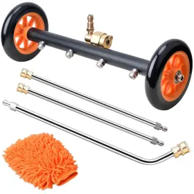Eveage 749640400763 2-in-1 Undercarriage Pressure Washer Attachment 16 Inch Water Broom 4000 Psi
