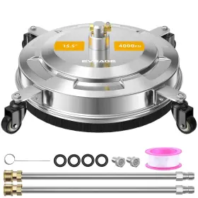 Eveage 749877879639 15.5 Inch Pressure Washer Surface Cleaner Power Wi