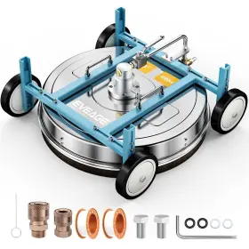 Eveage 792522229600 20-inch Roof Pressure Washer Surface Cleaner 4000psi Stainless Steel