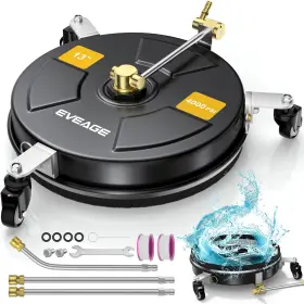 Eveage 797424241941 2-in-1 Surface Cleaner And Undercarriage Pressure Washer Attachment Compact 13