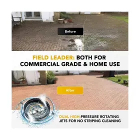 Ep003-bk24 Eveage 24 Inch Pressure Washer Surface Cleaner Ep003 Dual Handle Stainless Steel #2