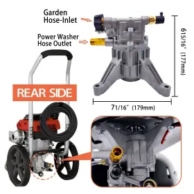 Ezjob 709445426016 Pressure Washer Pump 7/8ftft Shaft Vertical Power Pumps #3