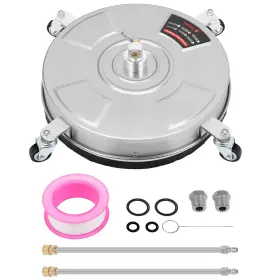 134238 Fahkns 16.5 Inch Pressure Washer Surface Cleaner 4000psi With 4 Wheels Quick Plug
