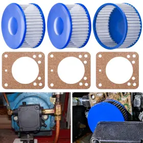 A2ea6520 Fancytark 2v-so 3 Pack A2va7116 Strainer Kit And Gasket Compatible With Su-ntec Blue