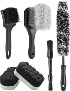 Ftcwdk01 Fantasticlean 6pcs Car Wheel Cleaning Pro Kit Tire Brush Soft-bristled