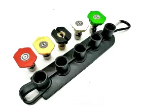 Fgdchnj 739601955951 5pack Pressure Washer Nozzle Tips With Holder 1/4 Inch Quick-connect To Powe