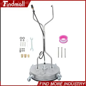 982488 Findmall 24 Inch Pressure Washer Surface Cleaner With Handles And Wheels Quick Connect