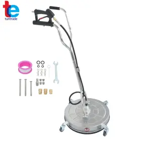 Tr75576 Findmall Pro-grade 24-inch Pressure Washer Surface Cleaner Attachment With 4 Wheels