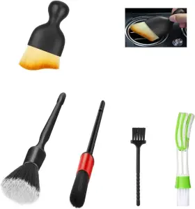 231212-0808-1 Fitosy Car Detailing Brushes Duster Cleaning Kits Soft Hair Dashboard Air Vent Cleaner