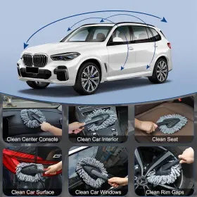 Dst-2309 Fitosy Car Interior Duster Detail Brush Cleaning Kit Soft Dash Vent Dusting #3