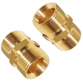 Zwj-bsb-2202290 Fitvell 2 Pack M22 14mm Male To Pressure Washer Hose Extension Coupler