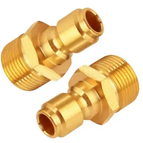 Zwj-bsb-2202300 Fitvell Pressure Washer Adapter 1/4 Inch Plug Metric M22 Male 14mm Fitting 5000 Psi P