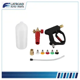 Fl180209at Flatroad 5000psi Short High Pressure Washer Gun With Foam Cannon Kit For Car Washing