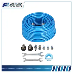 Fl180218at Flatroad 5800psi Pressure Washer Sewer Jet Kit 100ft 1/4 Inch Upgraded Pu Hose Blue New