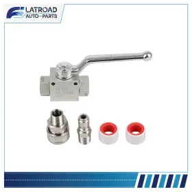 Fl180222at Flatroad Stainless Steel High Pressure Washer Ball Valve Kit For Power Hose 3/8 Inch