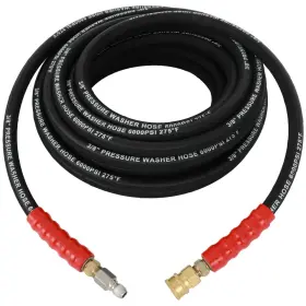Fla17530073s Flatroad Hot Water Pressure Washer Hose 3/8 Inch X 50ft 6000psi 2-braid R2 Black Brand New