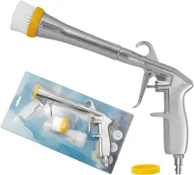 Xvl0614 Fochutech Car Cleaning Gun - High Pressure Air Blow Interior Detailing Kit With Silver