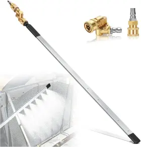 Foinwer 313082180189 40ftft Portable Radiator Cleaning Wand Water And Air Dual-use 1500 Psi Pressure W