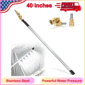 6006098 Foinwer 40 Inch Radiator Cleaning Wand Water And Air Dual-use 1500 Psi Pressure Washer