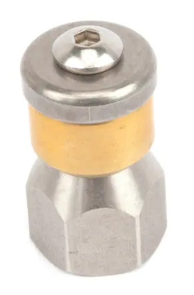 Forney 032277751422 75142 Pressure Washer Accessories Sewer Nozzle Rotating 1/4-inch Female Np
