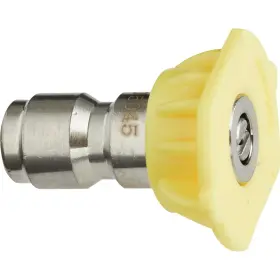 75153 Forney Quick Connect 4.5mm 15 Deg. Yellow Pressure Washer Spray Tip