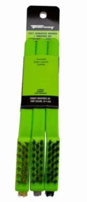 70531 Forney Industries Inc 3pk Scratch Brush -