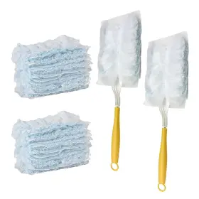 Fsturios-4569ct Fsturios 20pcs Disposable Duster Refills Heavy Duty Static Feather With 2 Handle