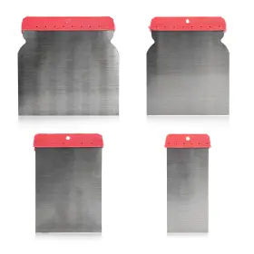 Fsturios-4678ss Fsturios 4pcs Body Filler Applicator Set 4 Sizes Auto Paint Spreader
