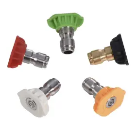 4316520236 Fubeasi Z-color 5pcs Pressure Washer Spray Nozzles 1/4 Quick Connection Tip Set