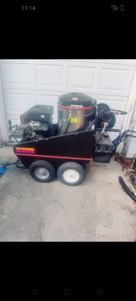 Ts2021 Futura Hot Pressure Washer 16hp B&s Vanguard Elec Start New 4k Psi Hose