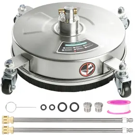 Garvee O-ihgubim3aoruj 14 Inch Pressure Washer Surface Cleaner With 4 Wheels Stainless Steel Sur