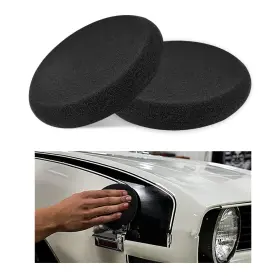 Gasedin-2418cw Gasedin 2 Pcs Car Wax Applicator Pads Soft Detailing Round Polishing Sponges Side P