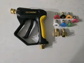 Xinm22-5z Gd 2nd Generation High Pressure Washer Gun With 7 Nozzles And 2 Adapter