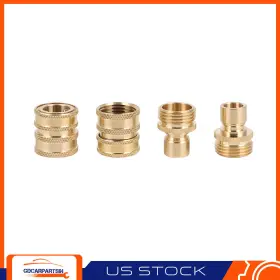 Gd18013ca193d Gdcar-autoparts 3/4 Inch Garden Hose Solid Brass Quick Connect Water Female Male Connector Set Us