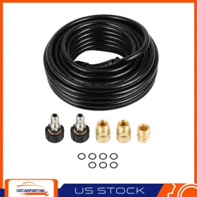 Gd18016ca186d Gdcar-autoparts 50ft 3200psi High Pressure Power Washer Extension Hose Kit-3/8 Inch M22 Nozzle Tips