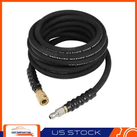 Gd18016ca219d Gdcar-autoparts 25ft Pressure Washer Hose - 3/8 Inch Quick Connect Hot Water Extension 4800psi