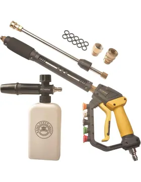 Fd-ep-230201-1966 Gdhxw High Pressure Washer Gun Foam Cannon Kit 7 Nozzles 2 Adapters 5000 Psi Max