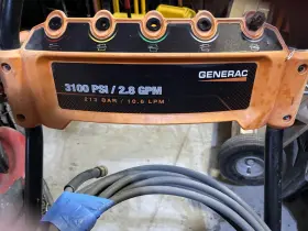 Ar142s Generac Gas Pressure Washer Cleaner 3100 Psi/2.8gpm /213bar/10.6lpm